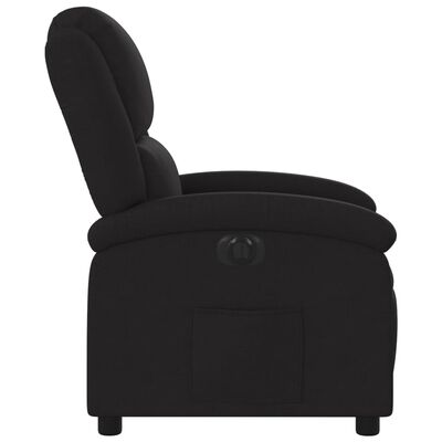 vidaXL Fauteuil inclinable électrique Noir Tissu