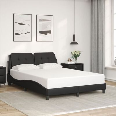 vidaXL Cadre de lit sans matelas noir 120x200 cm similicuir