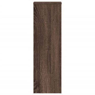 vidaXL Supports pour plantes 2 pcs chêne marron bois d'ingénierie