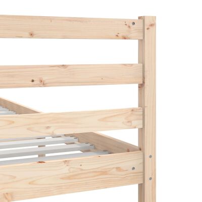 vidaXL Cadre de lit sans matelas 135x190 cm bois massif