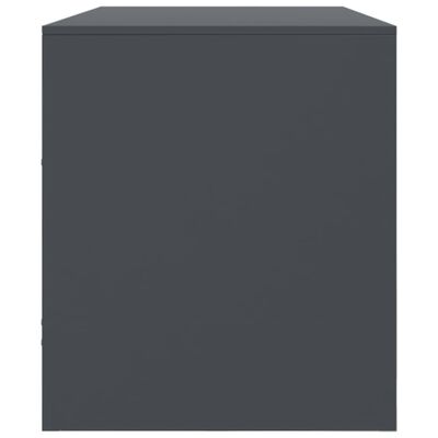 vidaXL Meuble TV anthracite 99x39x44 cm acier