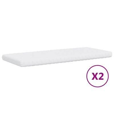 vidaXL Lit de jour avec gigogne et matelas noir 100x200 cm tissu