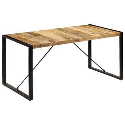 vidaXL Table à manger 160x80x75 cm bois de manguier massif