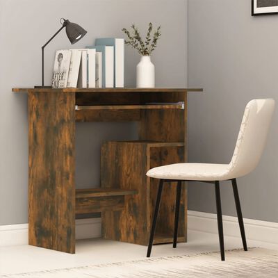 vidaXL Bureau Chêne fumé 80x45x74 cm Bois d'ingénierie