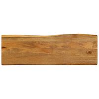 vidaXL Dessus de table 120x40x2,5 cm bord vivant bois massif manguier