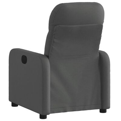 vidaXL Fauteuil inclinable Gris foncé Tissu