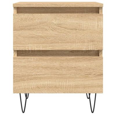 vidaXL Table de chevet chêne sonoma 40x35x50 cm bois d’ingénierie