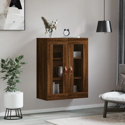 vidaXL Armoire murale chêne marron 69,5x34x90 cm