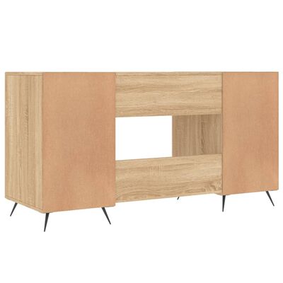 vidaXL Bureau chêne sonoma 140x50x75 cm bois d'ingénierie