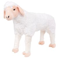 vidaXL Jouet en peluche Mouton Blanc XXL