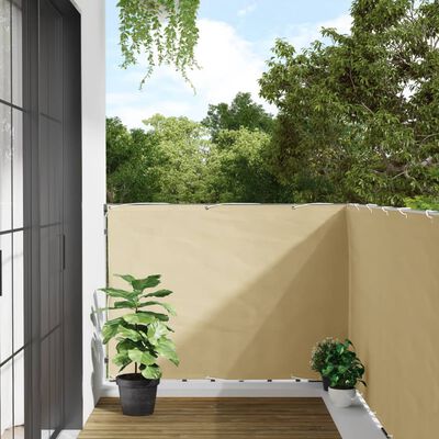 vidaXL Écran d'intimité de balcon crème 1000x120 cm PVC