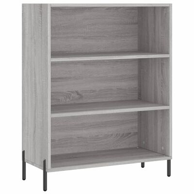 vidaXL Buffet haut Sonoma gris 69,5x34x180 cm Bois d'ingénierie