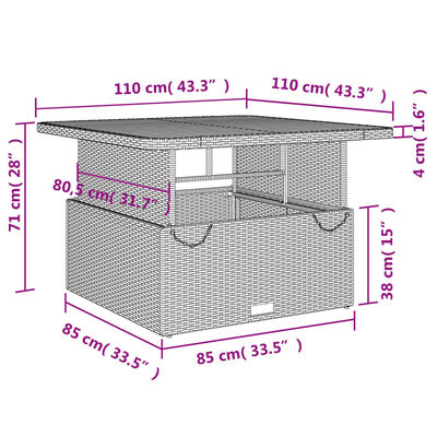 vidaXL Ensemble à manger de jardin 4 pcs avec coussins noir