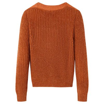 Pull-over tricoté pour enfants cognac 116