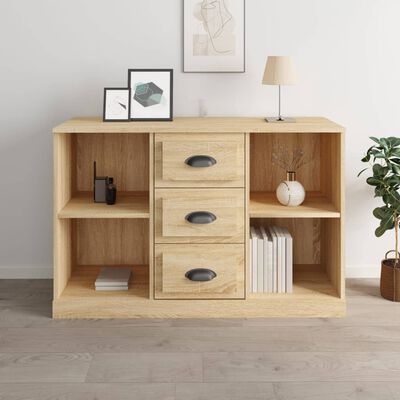 vidaXL Buffet chêne sonoma 104,5x35,5x67,5 cm bois d'ingénierie