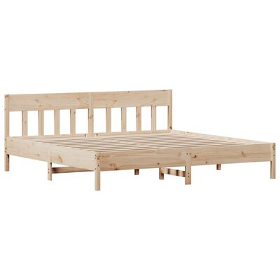 vidaXL Cadre de lit sans matelas 180x200 cm bois massif de pin