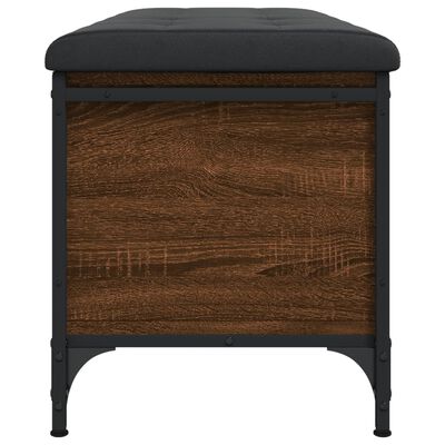 vidaXL Banc de rangement chêne marron 102x42x45 cm bois d'ingénierie