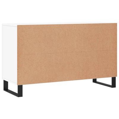 vidaXL Buffet blanc brillant 100x36x60 cm bois d'ingénierie