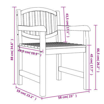 vidaXL Ensemble à manger de jardin 4 pcs Bois de teck massif