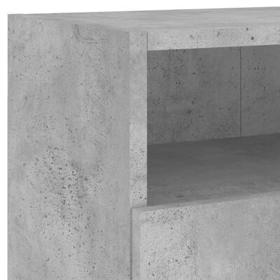 vidaXL Meubles TV muraux 2 pcs gris béton 80x30x30cm bois d'ingénierie