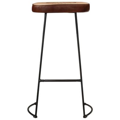 vidaXL Tabourets de bar lot de 2 marron foncé 44x37,5x78 cm