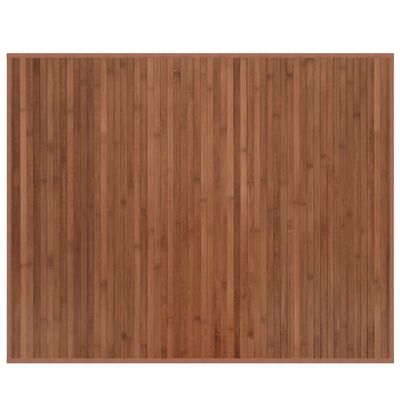 vidaXL Tapis rectangulaire marron 80x100 cm bambou