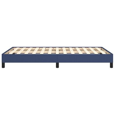 vidaXL Cadre de lit sans matelas bleu 120x190 cm tissu