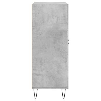 vidaXL Buffet gris béton 69,5x34x90 cm bois d'ingénierie