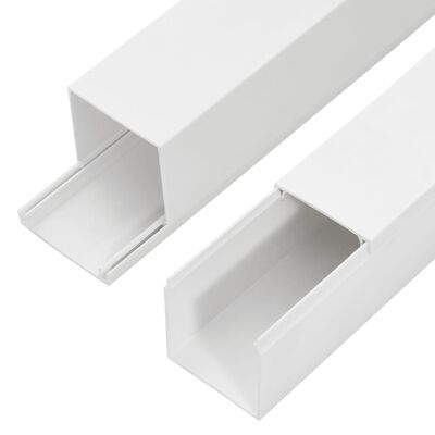 vidaXL Goulotte de câble 100x40 mm 30 m PVC