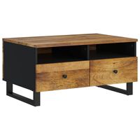 vidaXL Table basse 80x54x40 cm Bois de manguier solide et d'ingénierie