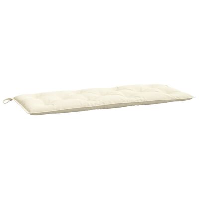 vidaXL Coussins de banc de jardin lot de 2 blanc crème tissu Oxford