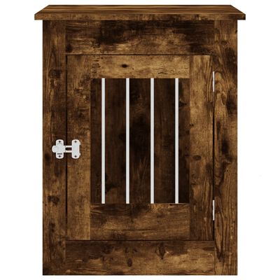 vidaXL Meuble de cage pour chiens chêne fumé 55x80x68 cm