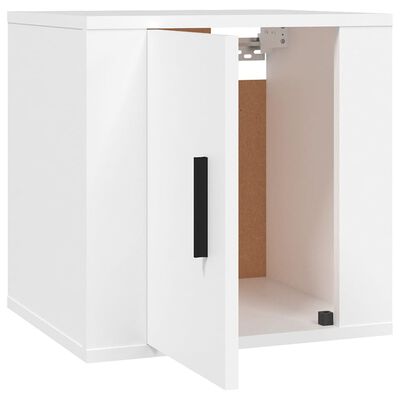 vidaXL Meuble TV mural Blanc 40x34,5x40 cm