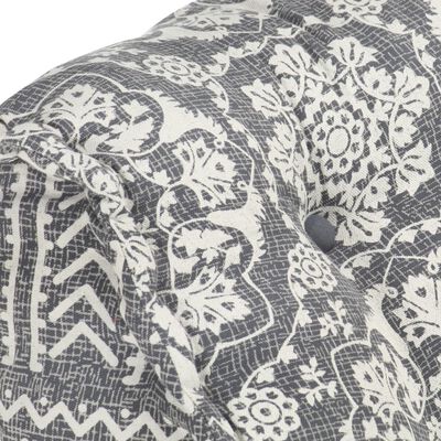 vidaXL Pouf modulaire Gris clair Tissu