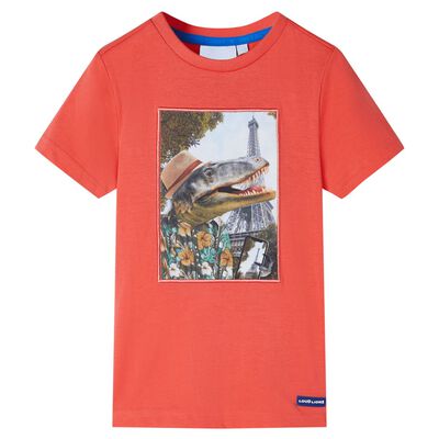 T-shirt pour enfants rouge clair 104