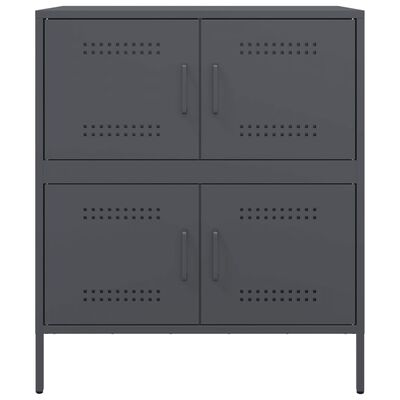 vidaXL Buffet anthracite 68x39x79 cm acier