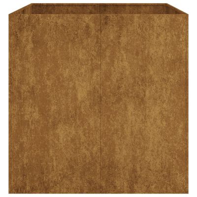 vidaXL Jardinière 80x80x80 cm acier corten