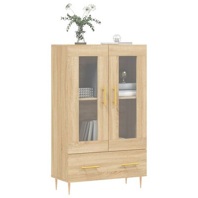 vidaXL Buffet haut chêne sonoma 69,5x31x115 cm bois d'ingénierie