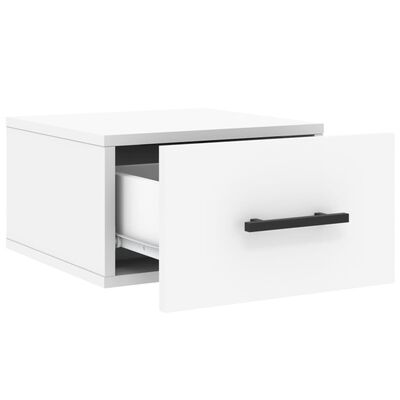 vidaXL Tables de chevet murales 2 pcs blanc 35x35x20 cm