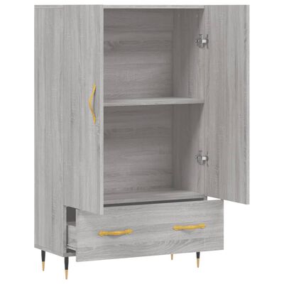 vidaXL Buffet haut sonoma gris 69,5x31x115 cm bois d'ingénierie