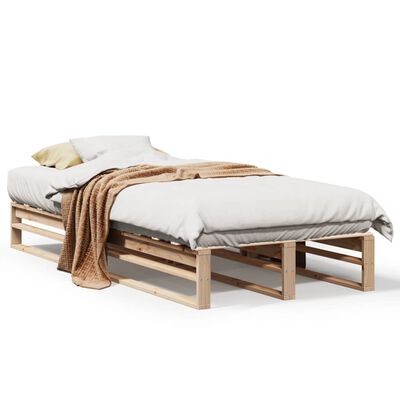 vidaXL Cadre de lit sans matelas 75x190 cm bois de pin massif