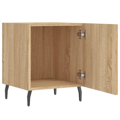 vidaXL Table de chevet chêne sonoma 40x40x50 cm bois d’ingénierie