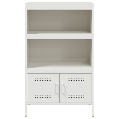 vidaXL Buffet haut blanc 68x39x113 cm acier