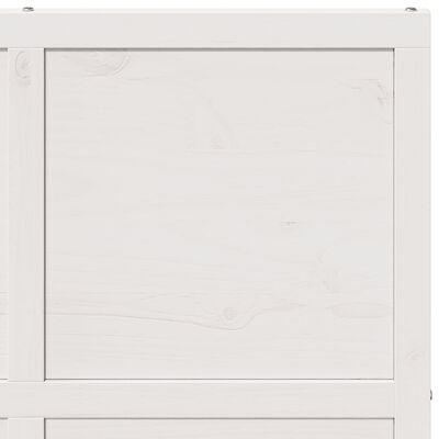 vidaXL Porte de grange blanc 90x208 cm bois massif de pin