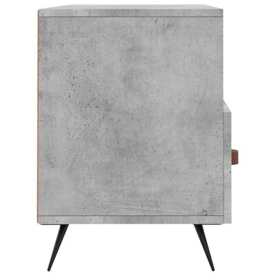 vidaXL Meuble TV gris béton 102x36x50 cm bois d'ingénierie