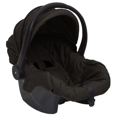 vidaXL Poussette pour bébé 3-en-1 Anthracite Acier