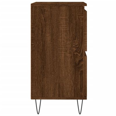 vidaXL Buffets 2 pcs chêne marron bois d'ingénierie