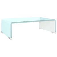 vidaXL Meuble TV/Support pour moniteur 40x25x11 cm verre vert