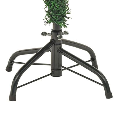 vidaXL Sapin de Noël pré-éclairé et pommes de pin vert 120cm PVC et PE