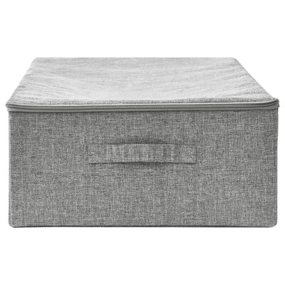 vidaXL Boîte de rangement Tissu 70x40x18 cm Gris